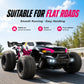 ZNLYRION 4WD Brushless RC Off-Road Monster Truck 2.4GHz 3-Speed Adjustable Remote Control Car with LED Headlights, All Terrain Big Tire Hobby RC Vehicle 2 Rechargeable Batteries RTR Toy for Adults Teens
