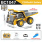 ZWN 2.4G Remote Control Excavator Dump Truck RC Model Car Toy Professional Alloy Plastic Simulation Construction Vehicle for Kid