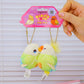Genuine Licensed Love Parrot Creative Pendant Magnetic Pendant Plush Keychain Couple Style Girls' Backpack Decoration Love Gift