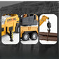 1/32 Crane Truck Alloy Car Model Diecast Metal Toy Simulation Engineering Vehicles with Sound and Light Model for Children Gifts