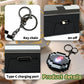 Rechargeable Pixel Compass Keychain Peripheral Design Toy Trinket Use Movable Compass Keychain Pendant Real-world Use Toys