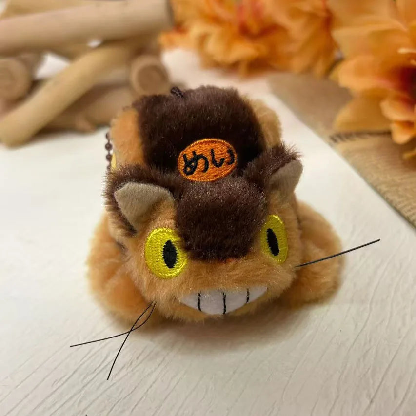 Cartoon Anime Big Cat Bus Coin Purse Small Shoulder Bag Cute Plush Card Holder Pendant Doll Gift