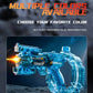 Gatling Rotating Electric Water Gun with Light-Up High Speed Continuous Shooting Powerful Water Blaster Summer Outdoor Toy