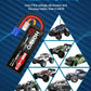 2PCS HOOVO 3S Lipo Battery 11.1V 6500mAh 120C RC Lipo Batteries Hard Case EC5 Plug Compatible with 1/8 1/10 Scale Vehicles Car
