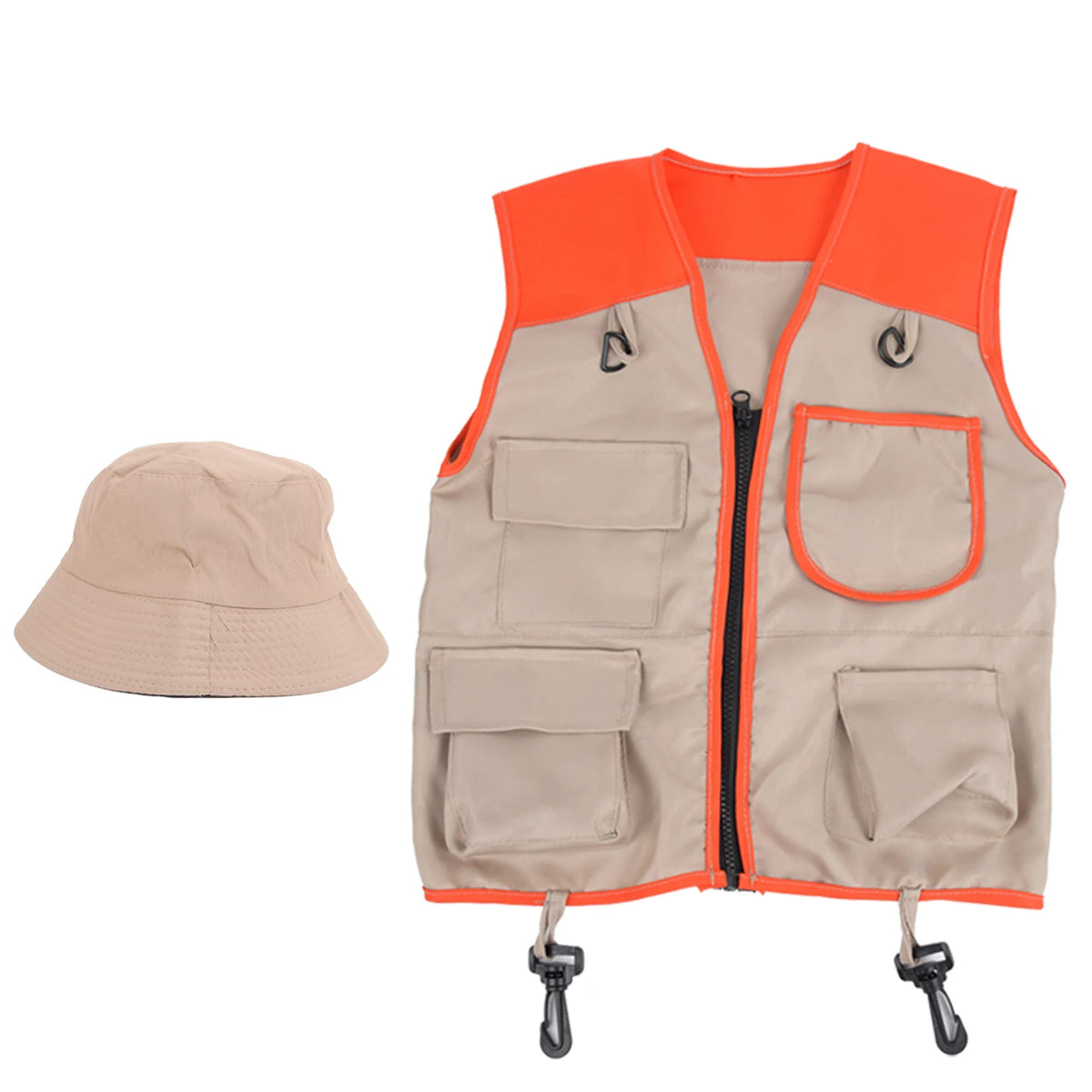 Costume Explorer Kids Kit Kids Explorer Adventures Suit Including Vest and Hat Dress Up Children Gift for Outdoor Adventures Set