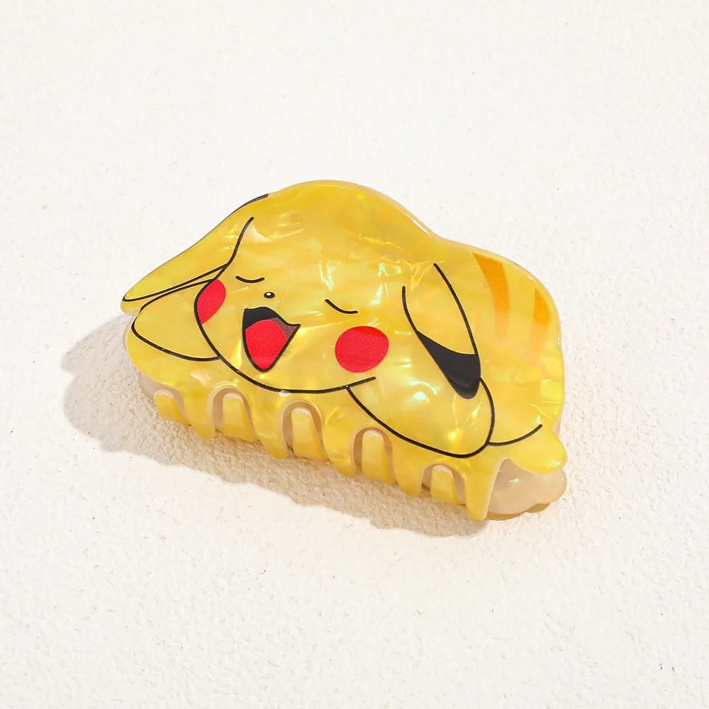 Pokemon Pikachu Series Hair Claw Clip Decorative Hair Accessories Daily Practical Cosplay Headwear