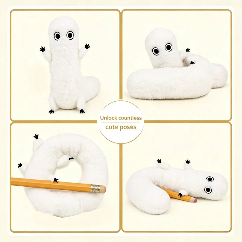 40cm Bendable Fudemushi Pen Bug Plush Doll Witch Hat Atelier Same Style Raising Pen Worms Fans Collect Gifts Home Decor