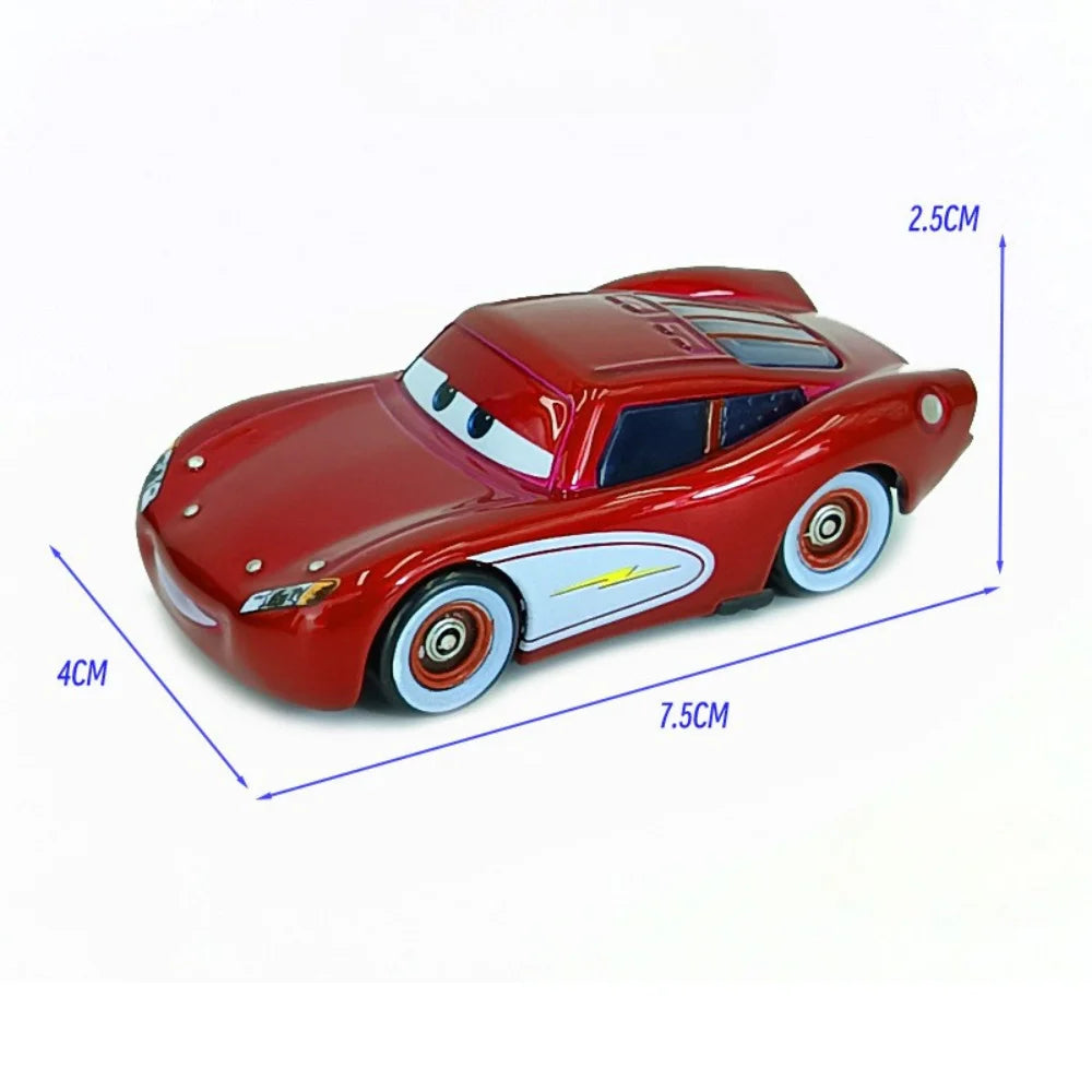 2026 New Pixar Cars Lightning McQueen Fillmore 4-10CM 1:55 Metal Model Racing Car Toys Christmas Birthday NEWYEAR Gift