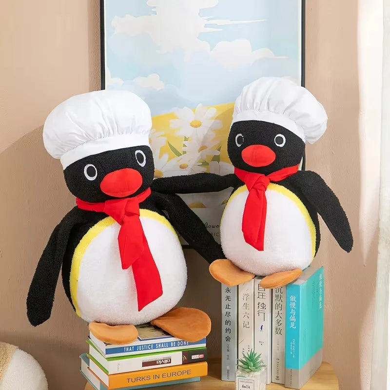 35/45/55/65cm Cute Chef Penguin Plush Toy - Soft Cushion Room/Sofa Decorative Pillow Comfort Companion Doll Holiday Gift