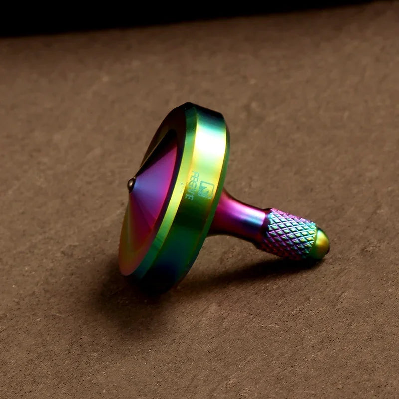 FEGVE Inner Peace Mini Gyro Fidget Spinner Hand Spinners Tainless Steel Metal Ceramic Beads Antistress Desktop Rotation Toy