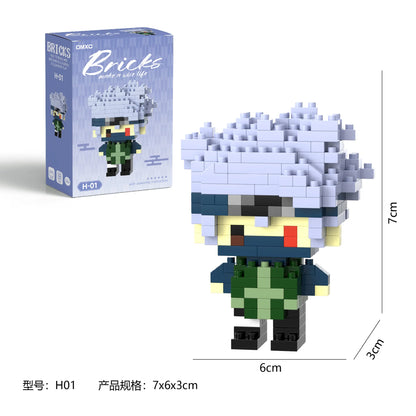 NARUTA  Akatsuki Toy Building Blocks Figuries Lega Japanese Blocks Cartoon Character Model building block Dolls Toys For kids