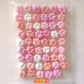 50/100pcs Mini Cat's Paw Squishy Toy Silicone Cute Soft Colorful Cat Paw Mochi Stress Relief Squishy Fidget Toy