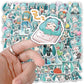 50pcs Hatsune Miku sticker pack cartoon anime VOCALOID DIY for suitcases notebooks cups waterproof stickers graffiti toys gifts