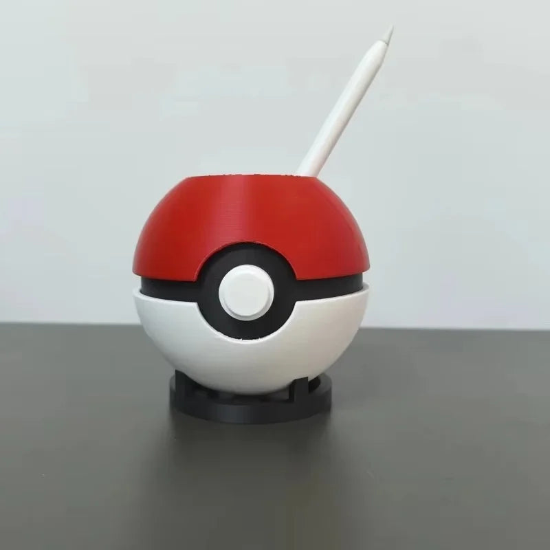Poke Ball Creative Pen Holder Desktop Decoration Ornament Storage Box Trendy Doll Toy Gifts Collectible