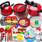 Children's Simulated High-Simulation Details Cooking Toys, Home School Use Chef Pretend Play Set Suitable for 3 4 5 Years Old Bo