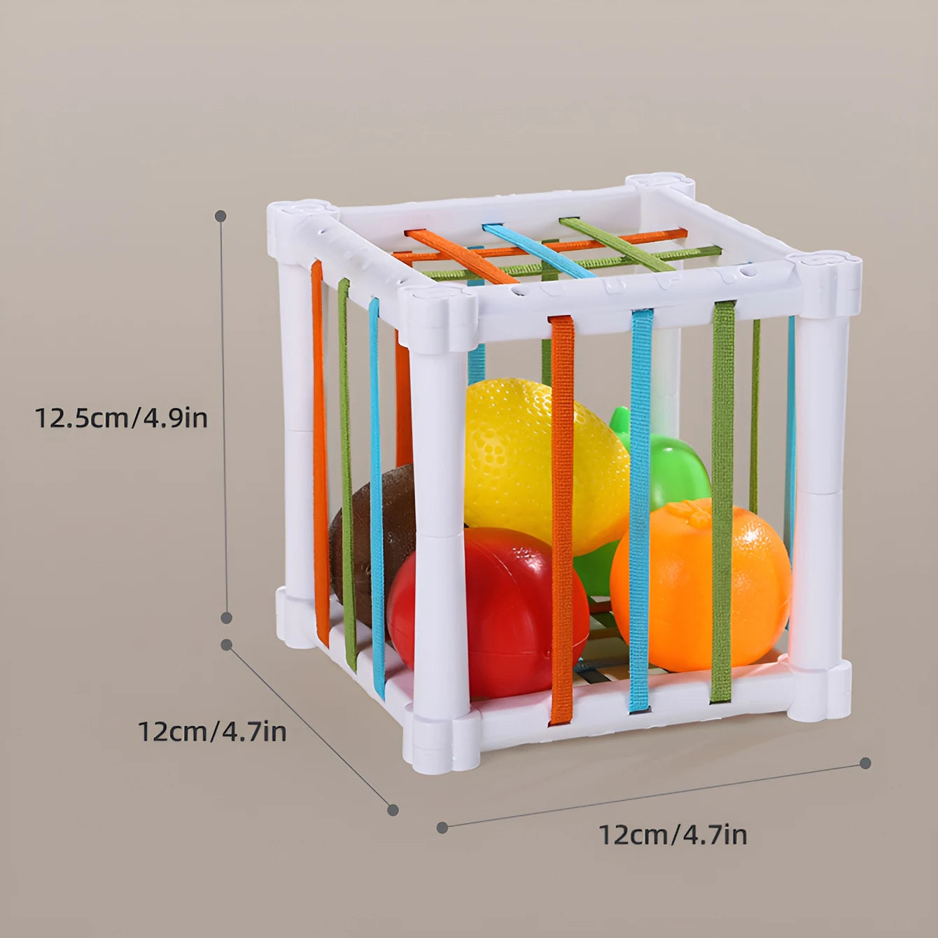 Fruit Cecele Shape Color Color Fruit Cognition Rainbow Cecele Interactive Game Toy