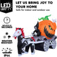 8 Ft Long Pumpkin Carriage Halloween Inflatables Outdoor Decorations Blow Up Pumpkin Carriage with Build-in LEDs Blow Up for Yard, Halloween Inflatables Party Decoration Outside Garden Lawn