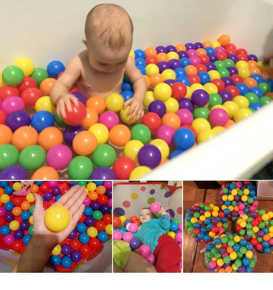 Eco-Friendly Colorful Ball Soft Plastic Pool Ball Funny Baby Kid Swim Pit Toy Thicken Balls Play House Outdoors Tents Kids Toys