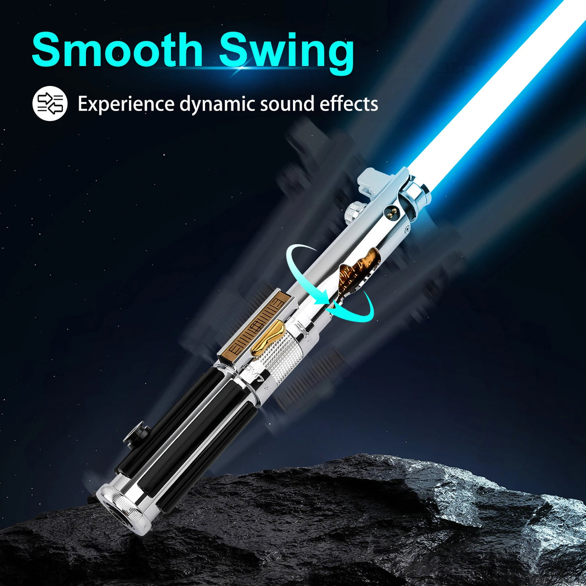 TXQSABER Anakin Lightsaber SNV4 Pixel Soundboard Smooth Swing Metal Crystal Handle With LED Strip Blade Skywalker Replica Toys
