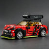 City Series Car Customization and Conversion: Travel Edition Building Block Model Car with Roof Rack—Educational Toy
