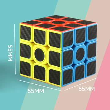 3x3x3 Cube Carbon Fiber Stress Relief Puzzle Professional Education Smooth Speed Competition Children's Toy Gifts
