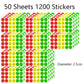 1" Happy Sad Smiling Face Behavior Stickers 120-1200pcs Labels Teachers Classroom School Kids Student Reward Sticker Toys Gifts