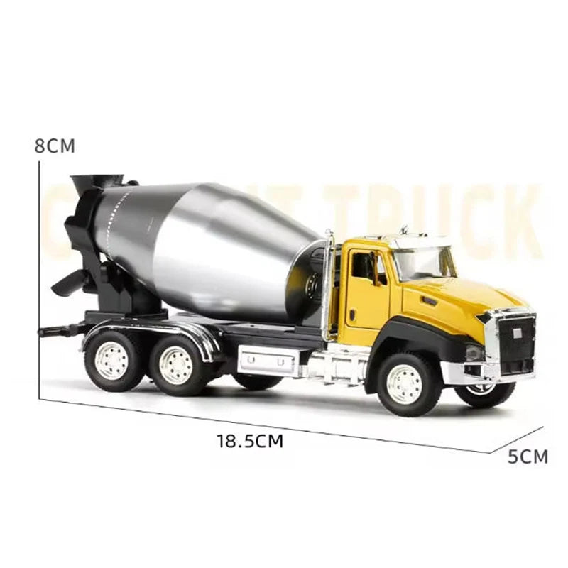 Kid Alloy Truck 1:50 Model Engineering Vehicle Excavator Bulldozer Head Dumper Truck Crane Tanker Toys Boy Children's Gifts