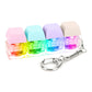 Keyboard Fidget Keychain 4 Keys Finger Keyboard Decompression Toys Press Button Keycap Fidget Stress Relief Keyboard Clicker Toy
