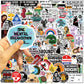 50/100PCS Funny Prank Meme Stickers Graffiti Cartoon Toys Decals DIY Skateboard Notebook Fridge Helmet Waterproof Sticker