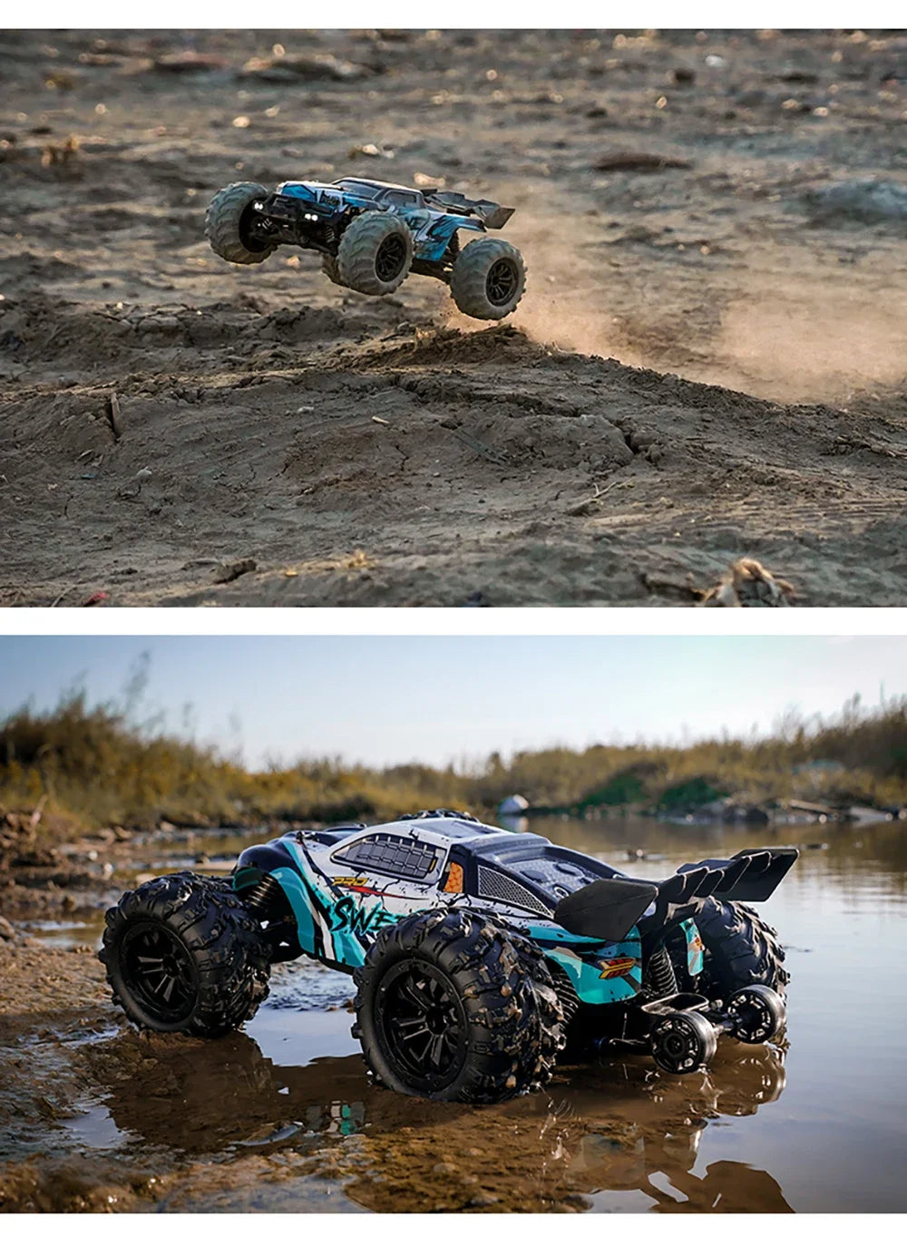 High Speed RC Car 4WD Off Road Vehicle 70KM/H Brushless Motor Professional Drift Truck for Kids Remote Control Car Toys