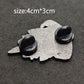Rock Band Skull Brooch, Halloween Horror Cosplay Costume Accessories, Decorative Accessories, Rose Brooch