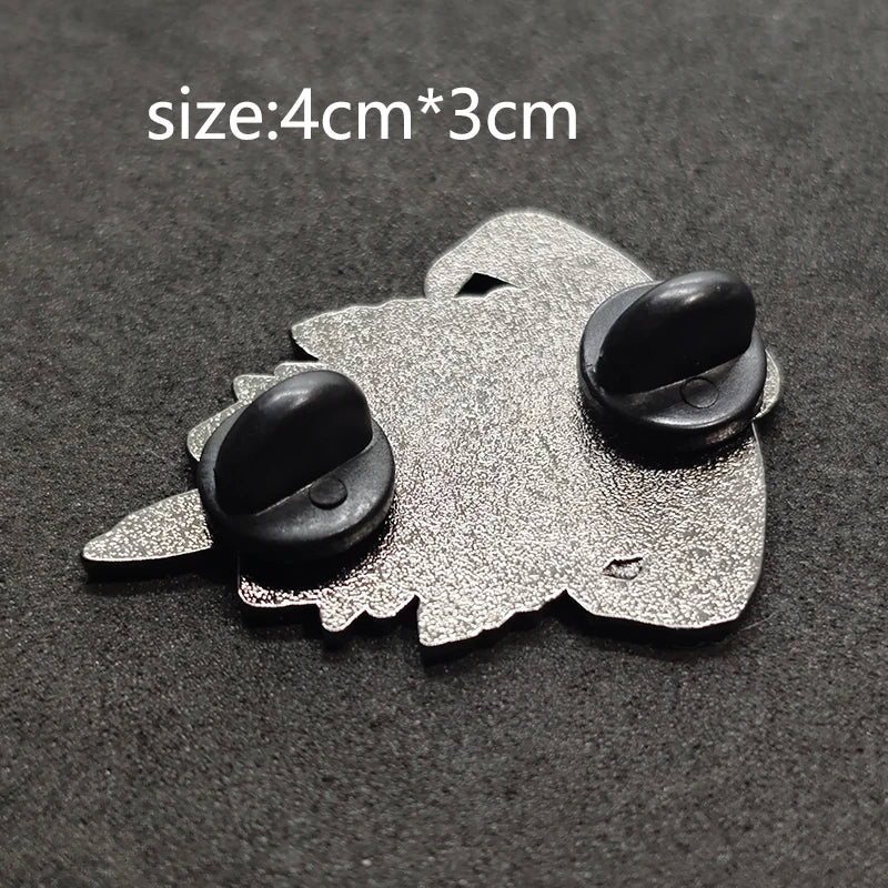 Rock Band Skull Brooch, Halloween Horror Cosplay Costume Accessories, Decorative Accessories, Rose Brooch