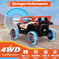 Joyracer 24 Volt Ride on Toys with Remote, 4WD Power UTV Wheels with 800W Motors, Bluetooth, Spring Suspension, LED Light, 3 Speeds, Black