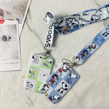 Credential Holder Cartoon Animal Neck Strap Lanyard for Key Keychain USB Badge Holder Keyring Accessories Gifts