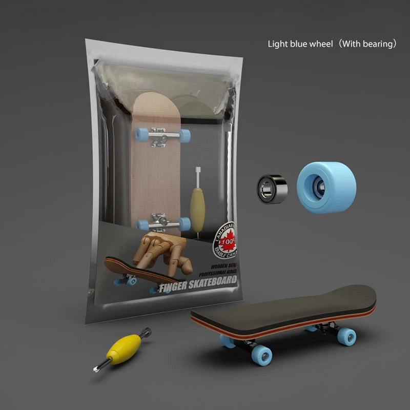 Mini Maple Finger Skateboard Desktop Sport Game Fingerboard Toys Mini Funny Cute Skate Gift Christmas for Boy Gift
