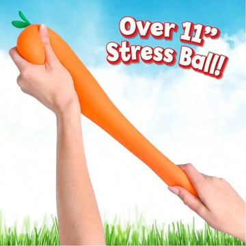1/2pcs Toymendous Squishy Carrot – Jumbo 13cm Inch Squishy Vegetable Sand-Texture Carrot Stress Relief Toy | Giant Stress Relief Toy | Fidget Sensory Food Fun For Adults Party Toys, Theme Activities