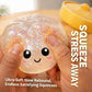 Large Dumpling Stress Ball with Steamer Colorful Squishy Bun Sensory Toy for Anxiety Relief, Squeeze Dough Ball for Adults&Kids