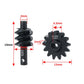 AXSPEED Steel Gear Overdrive Worm Differential Axle Parts 12T 13T 14T 16T 18T for 1/24 Axial SCX24 RC Crawler Car Upgrade