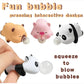 Funny Bubble Blow Squishy Toy Pop Out Squeeze Toys Cartoon Animal Panda Capybara Squishies Stress Relief Fidget Toy Party Gift