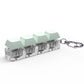 Keyboard Fidget Keychain 4 Keys Finger Keyboard Decompression Toys Press Button Keycap Fidget Stress Relief Keyboard Clicker Toy