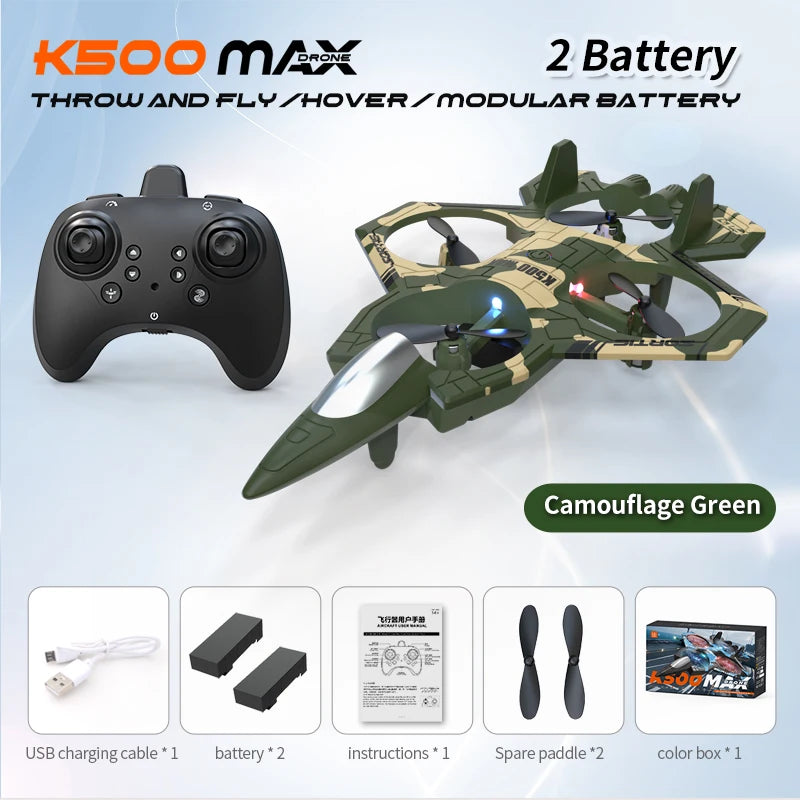 2026 New Upgrade Durable Quadcopter Drone Remote Control One-Button Takeoff Landing Stunt 360° Flip Pressure Altitude Hover Cool Lights Beginner Friendly Smart Flying Device Foam Remote Control Plane Ideal Outdoor Camping Gi