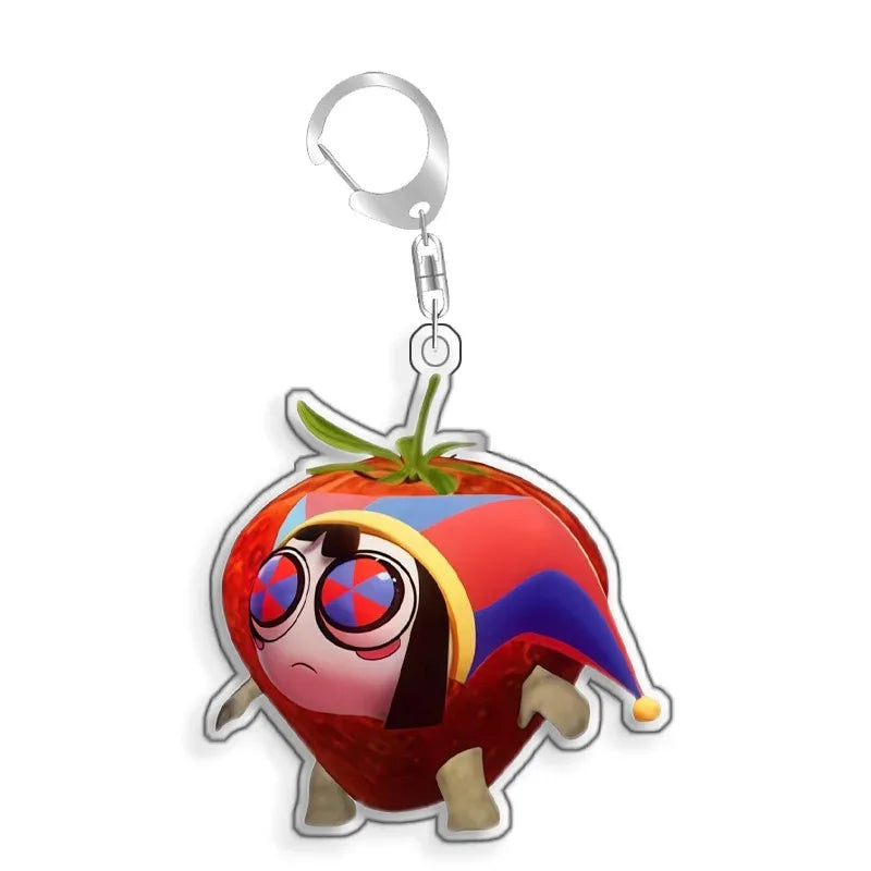 For TADC Jax Pomni Ragatha Gangle Acrylic Selfmade Cute Cartoon Anime Keychain Pendant Toy Gifts 5cm