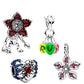 New Red Monster Flower Charm Bracelet 925 Sterling Silver Beaded DIY 2026 Trendy Fine Jewelry Adjustable Hypoallergenic