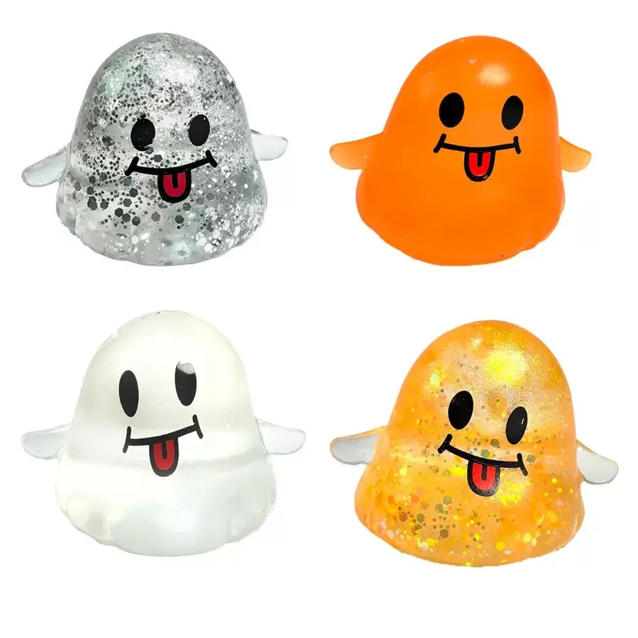 Realistic Ghost Squishy Toy for Halloween - Slow Rising Soft Stress Relief Fidget, Spooky Sensory Prop for Prank Party Favor, Anxiety Relief Gift for Adults Kids