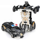 Mini 2 In 1 Car Toys One-key Transformable Car Toys Automatic Transforming Robot Model Car Diecasts Toy Boys Gifts Children Toy