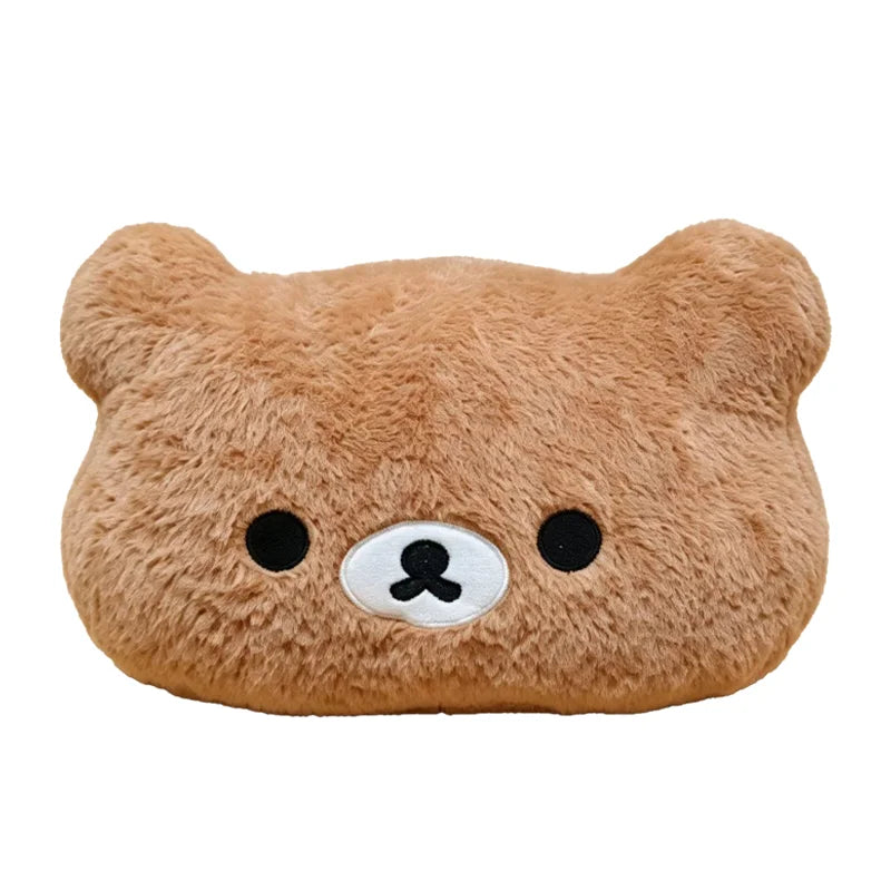 Cute Rilakkuma Plush Warm Hand Pillow Cartoon Bear Soft Stuffed Toy Peluche Cushion Birthday Gift
