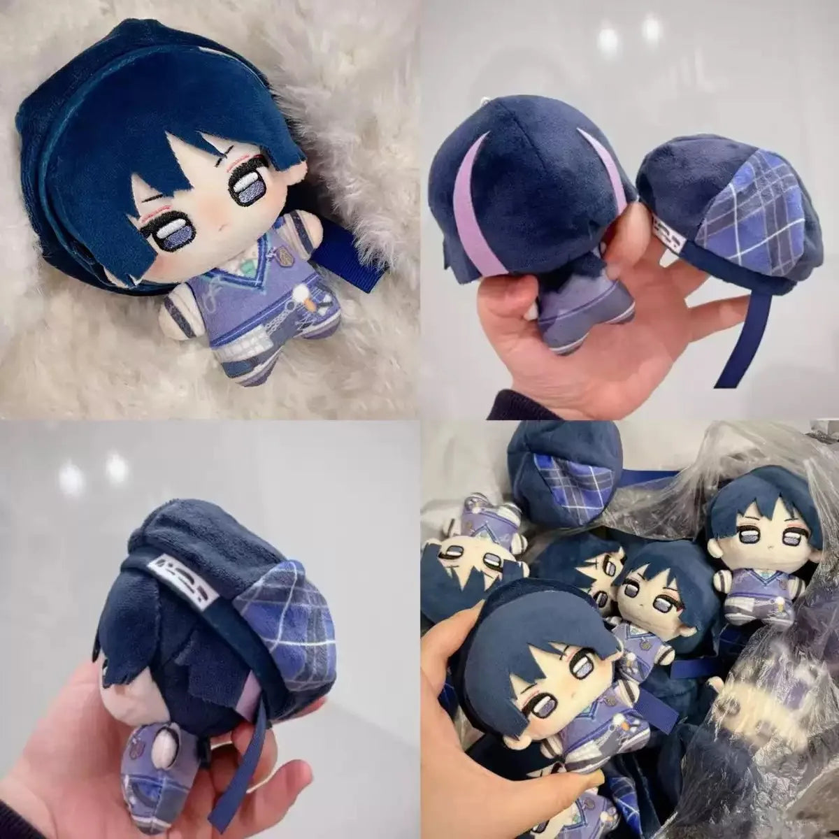 Genshin Impact Scaramouche Wanderer 10cm Starfish-Style Cotton Plush Doll Cute Anime Keychain Pendant Gift