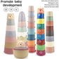 Baby Montessori Cup Stacking Toys Beach Pool Bathtub Educational Toys for Toddler Infant 0-12 Month Xmas Gift