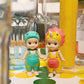 Cute Raincoat Angel Mini Figurine Blind Box, Animal Hood Doll Desktop Ornament Collectible Gift