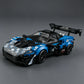 GTR MOC City Series Supercar EVO Building Blocks P1 Race Car Model  Toy Small-Scale Car Model Luxury Car Blue Storm